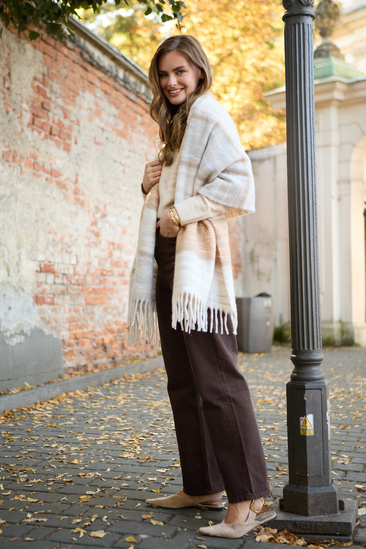 Cozy Oversized Fringe Scarf