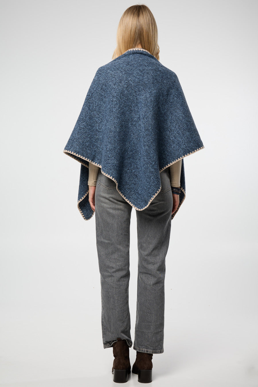 Knitted Triangle Shawl Wrap