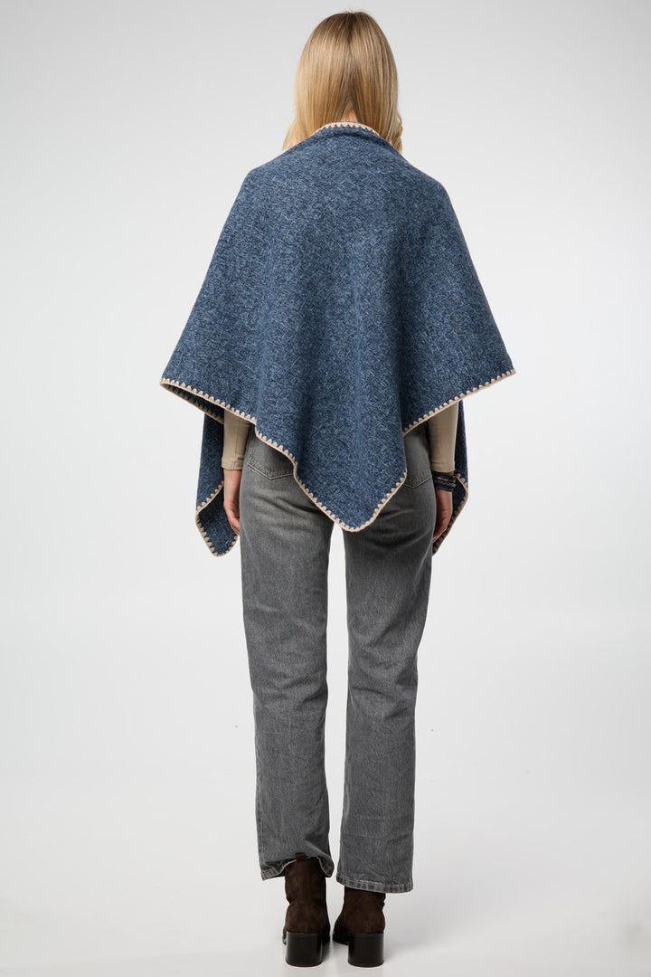 Knitted Triangle Shawl Wrap