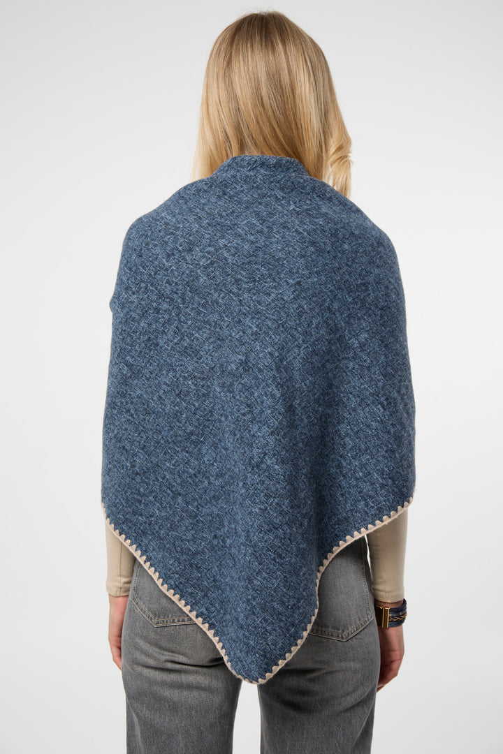 Knitted Triangle Shawl Wrap