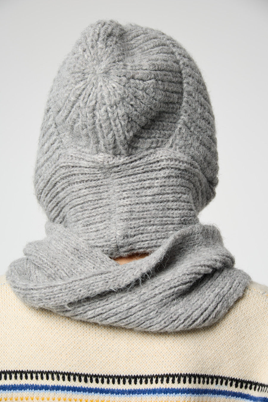 Cozy Knit Hooded Scarf