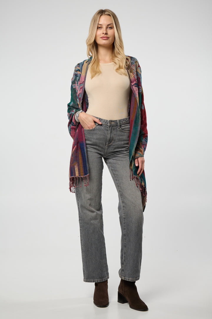 Rosy Reversible Scarf