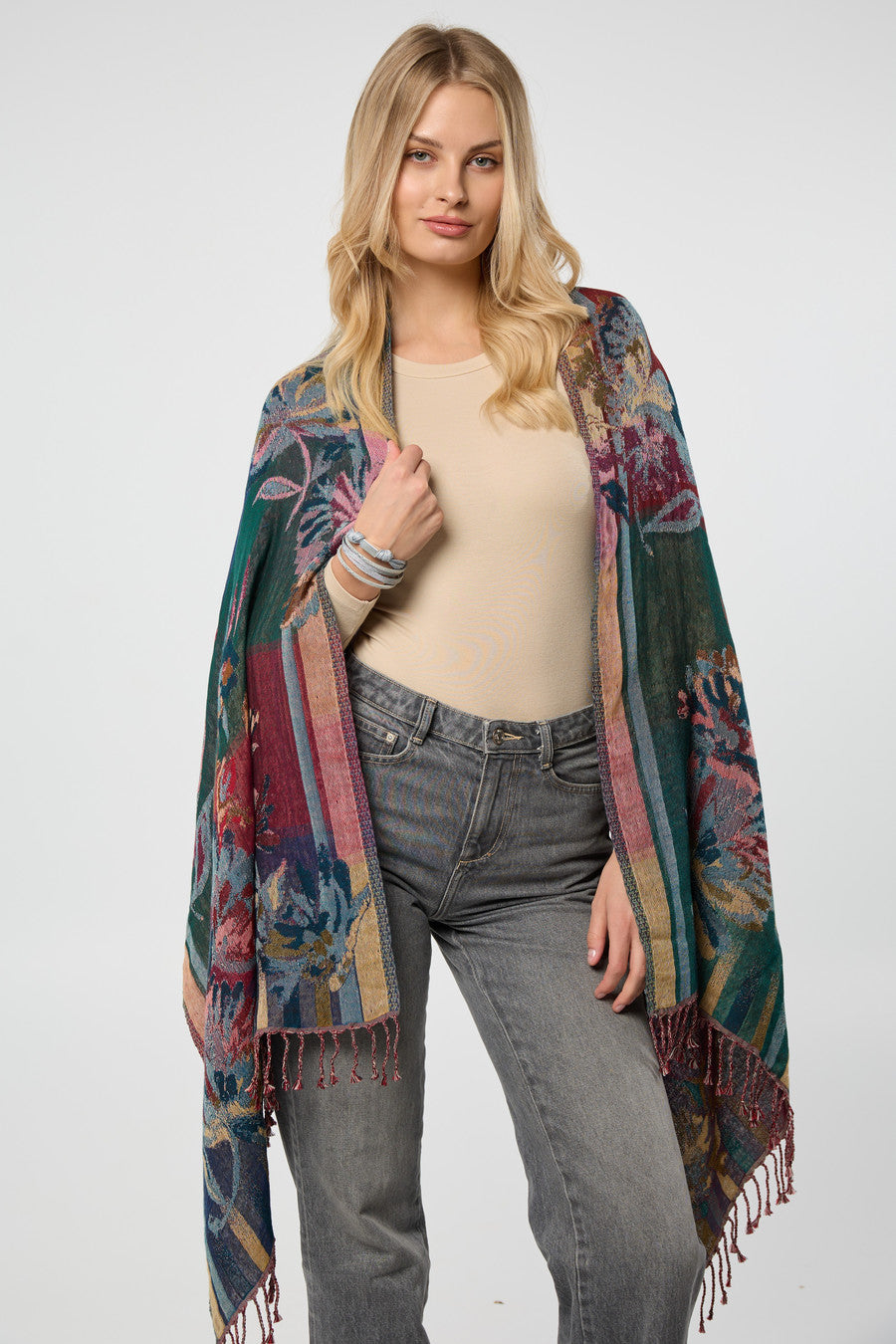 Rosy Reversible Scarf