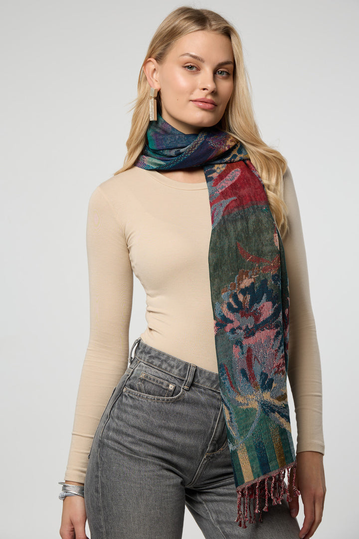 Rosy Reversible Scarf