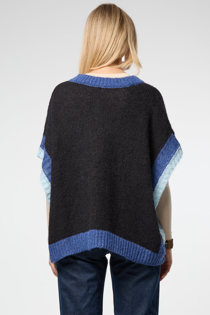 Colorblock Knit Sweater Vest