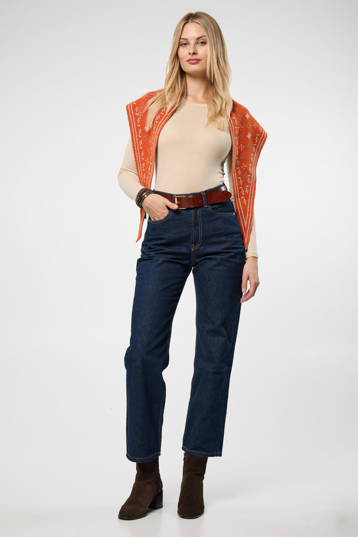 Foulard Knit Triangle Scarf