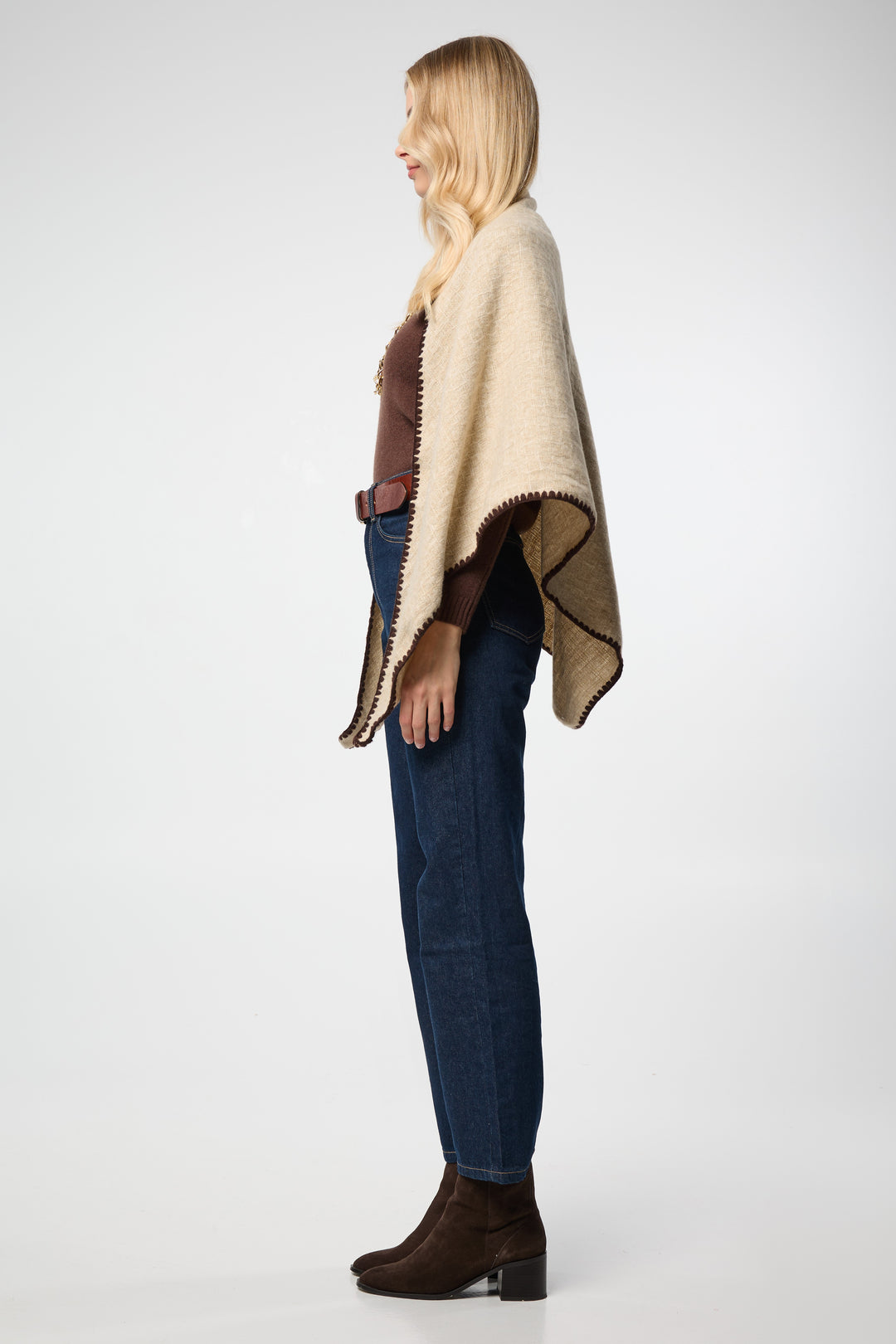 Knitted Triangle Shawl Wrap