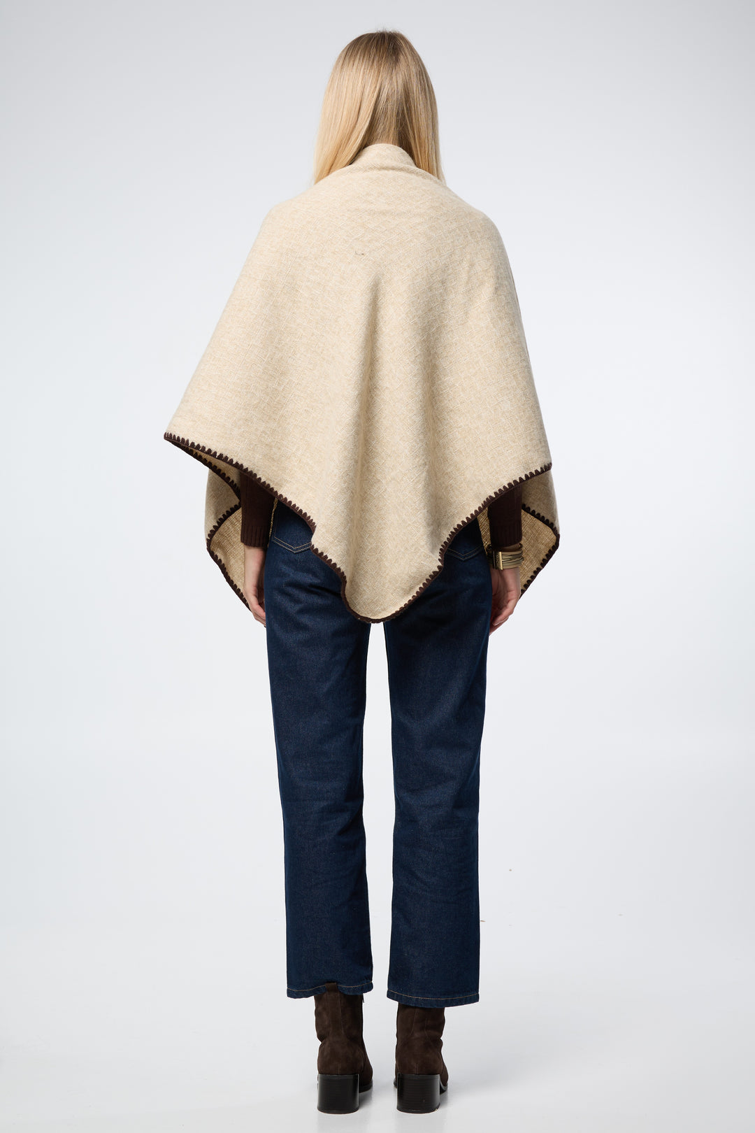 Knitted Triangle Shawl Wrap