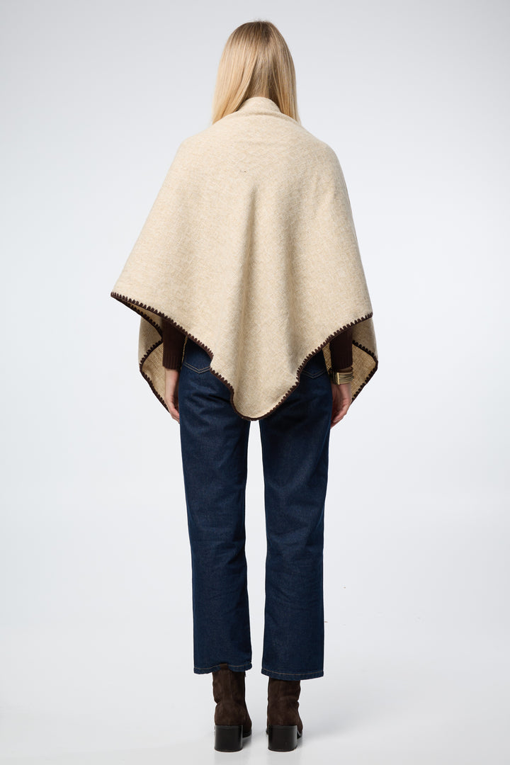 Knitted Triangle Shawl Wrap