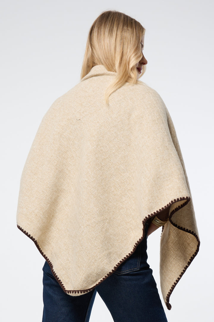 Knitted Triangle Shawl Wrap