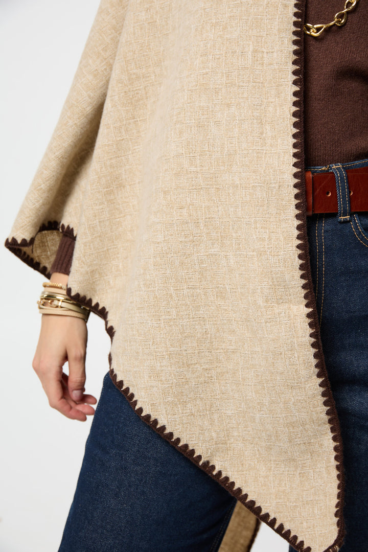 Knitted Triangle Shawl Wrap