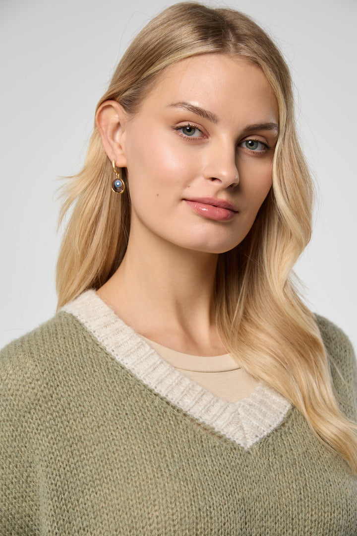 Colorblock Knit Sweater Vest