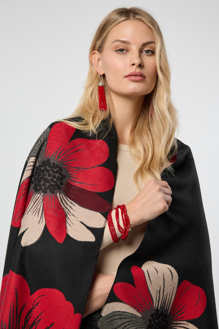 Fresh Floral Reversible Scarf