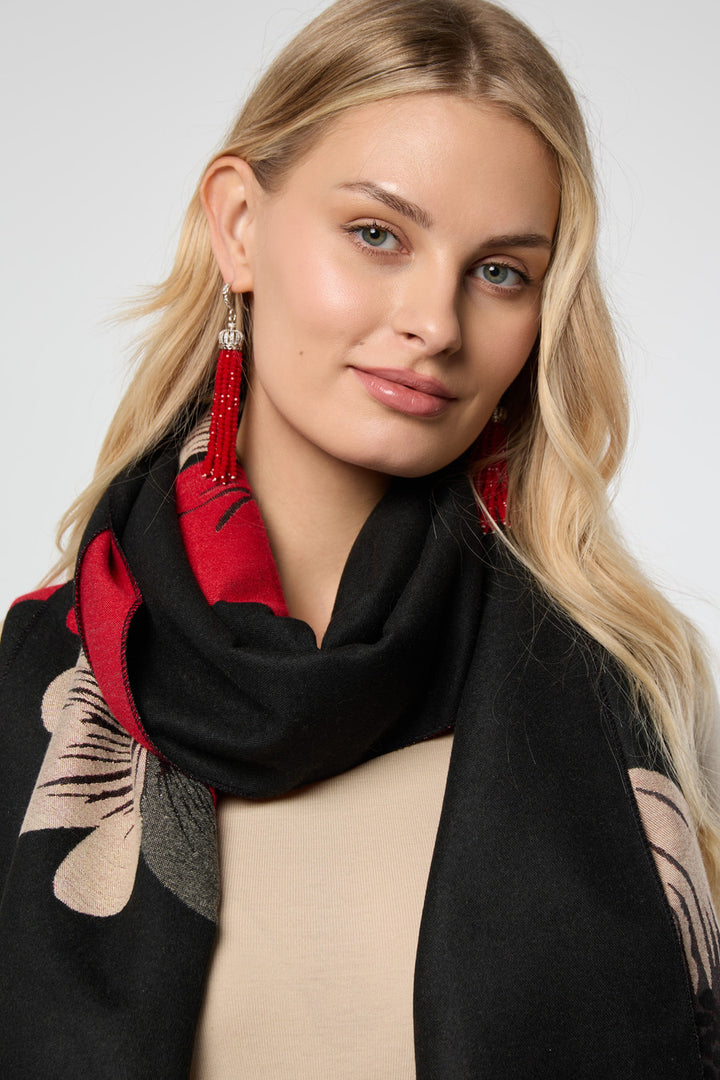 Fresh Floral Reversible Scarf