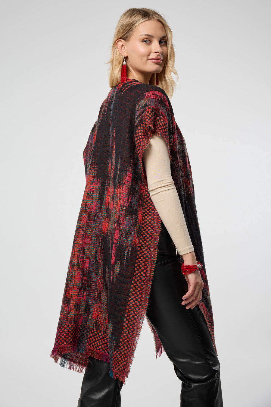 Prismatic Woven Kimono