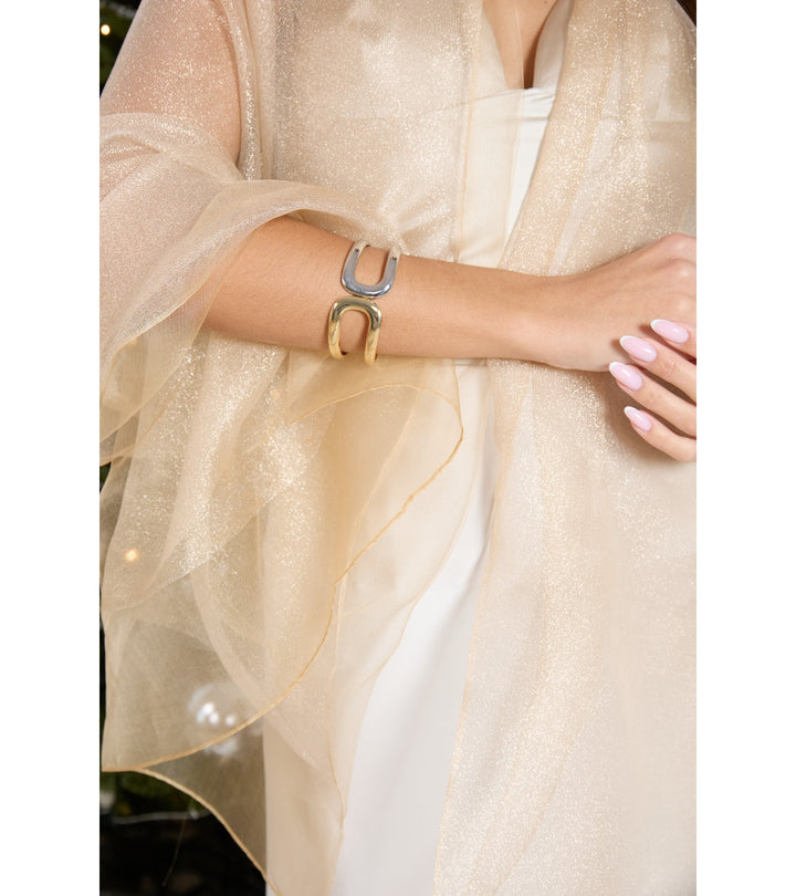 Glitz Sheer Fringed Scarf