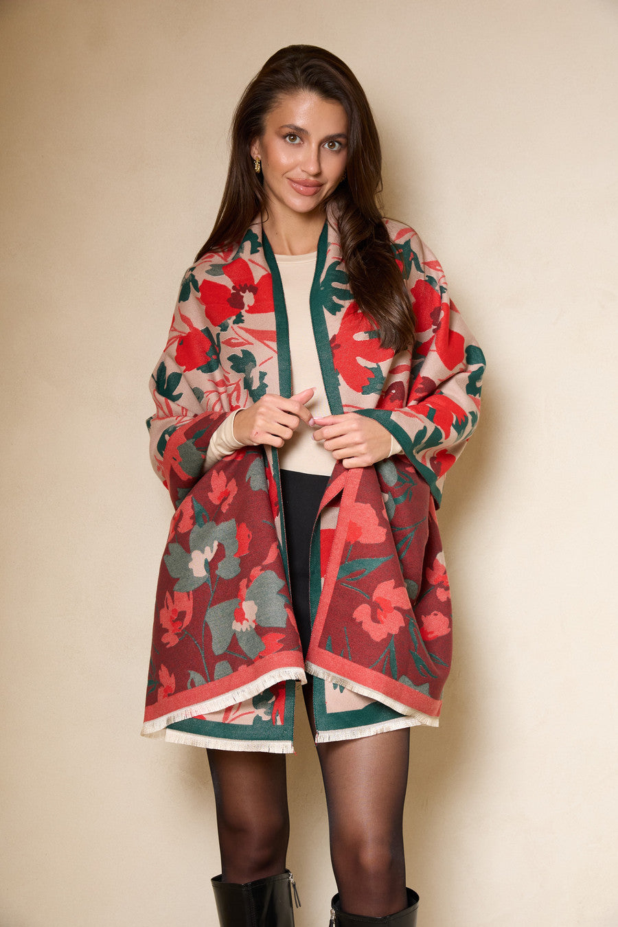 Reversible Scarf Big Floral