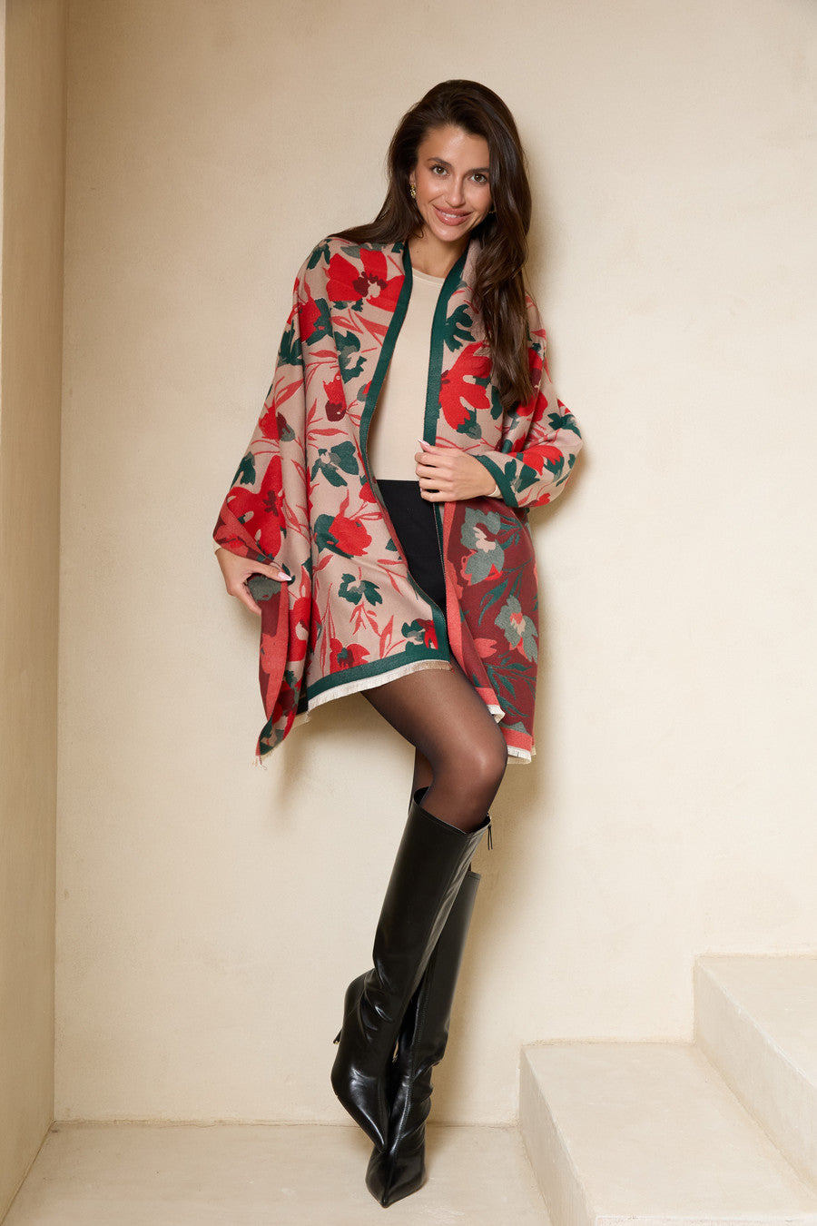 Reversible Scarf Big Floral