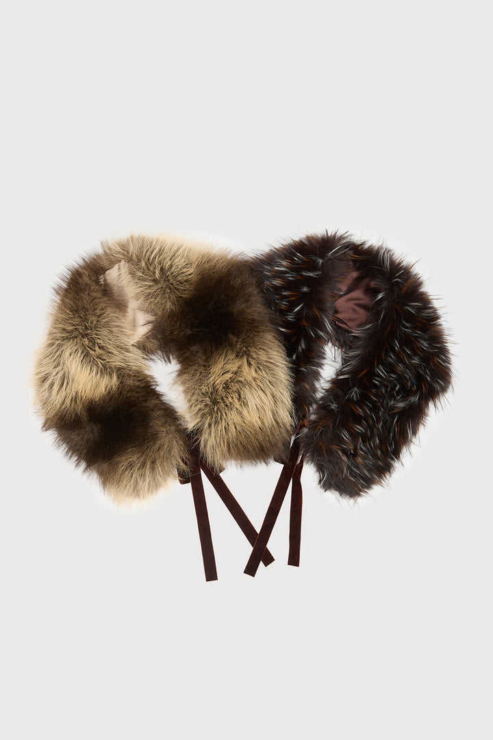 Faux Fur Tie Collar