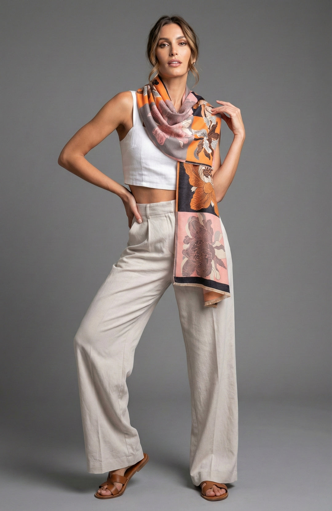 Flower Patch Reversible Scarf