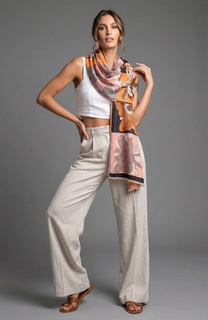 Flower Patch Reversible Scarf