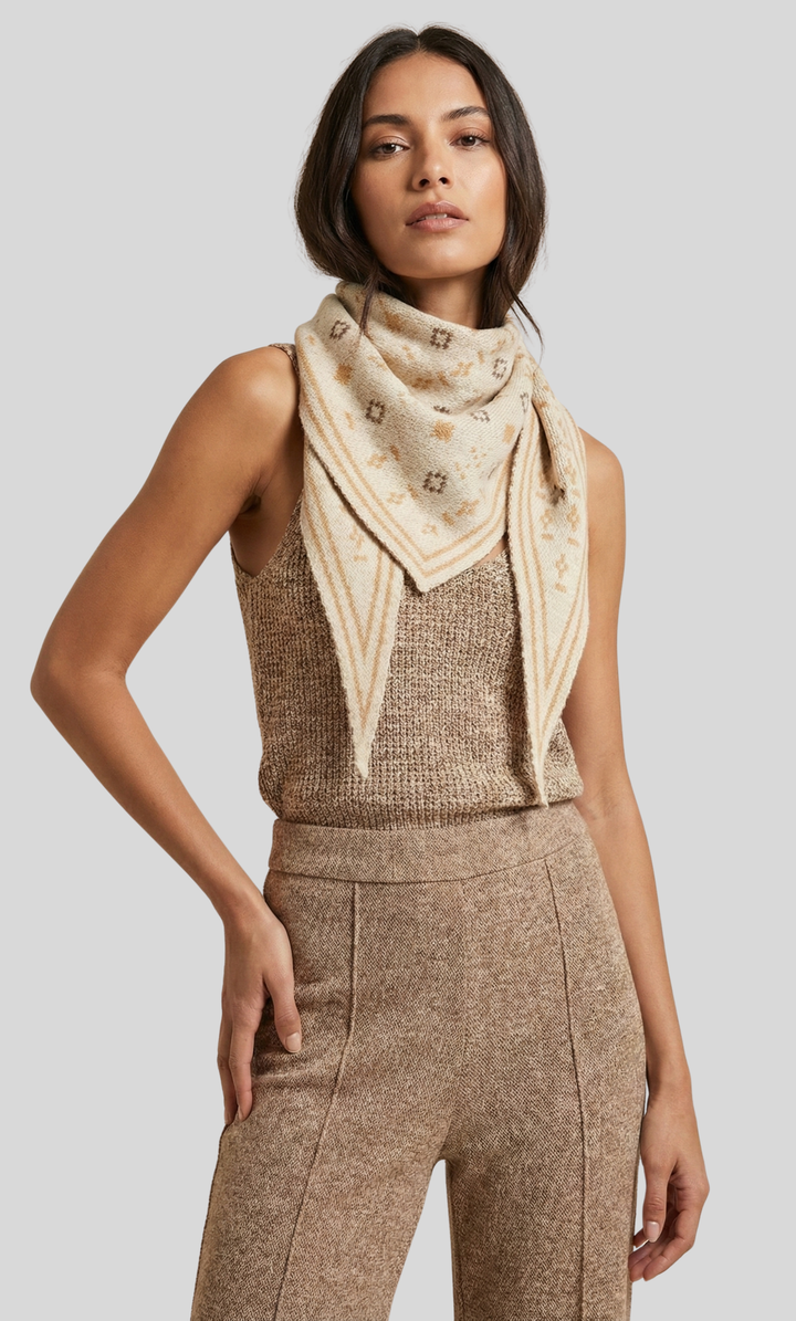 Foulard Knit Triangle Scarf