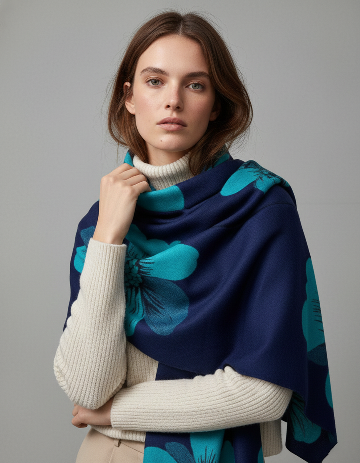 Fresh Floral Reversible Scarf