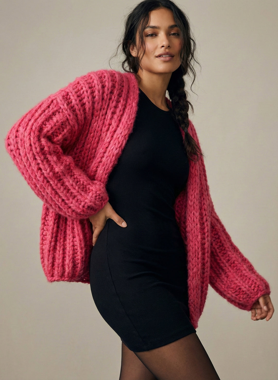 Chunky Oversized Knit Cardigan