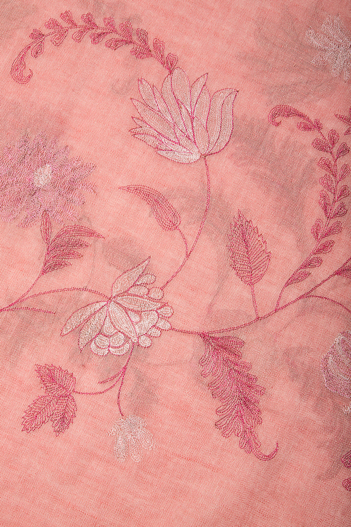 Embroidered Nature Scarf