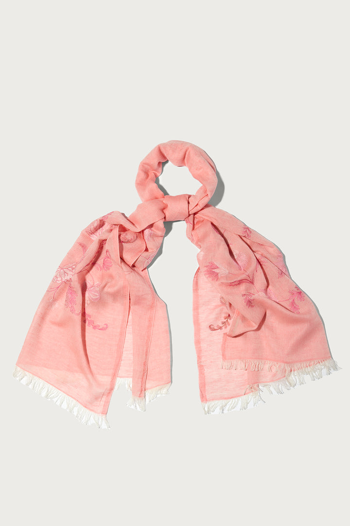 Embroidered Nature Scarf