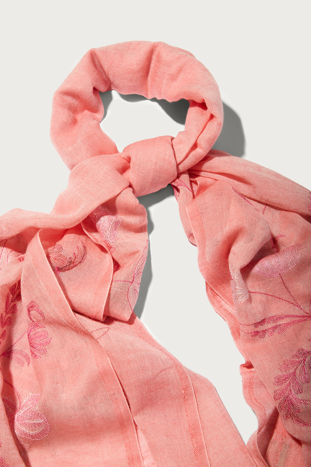 Embroidered Nature Scarf