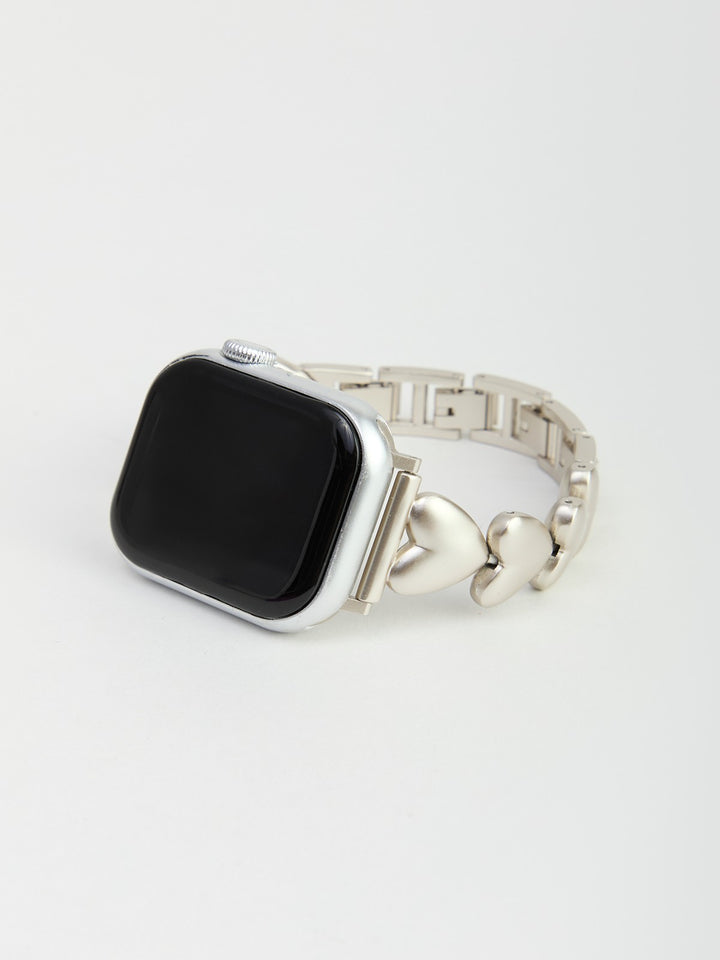 Heart Chain Apple Watch Band - Silver