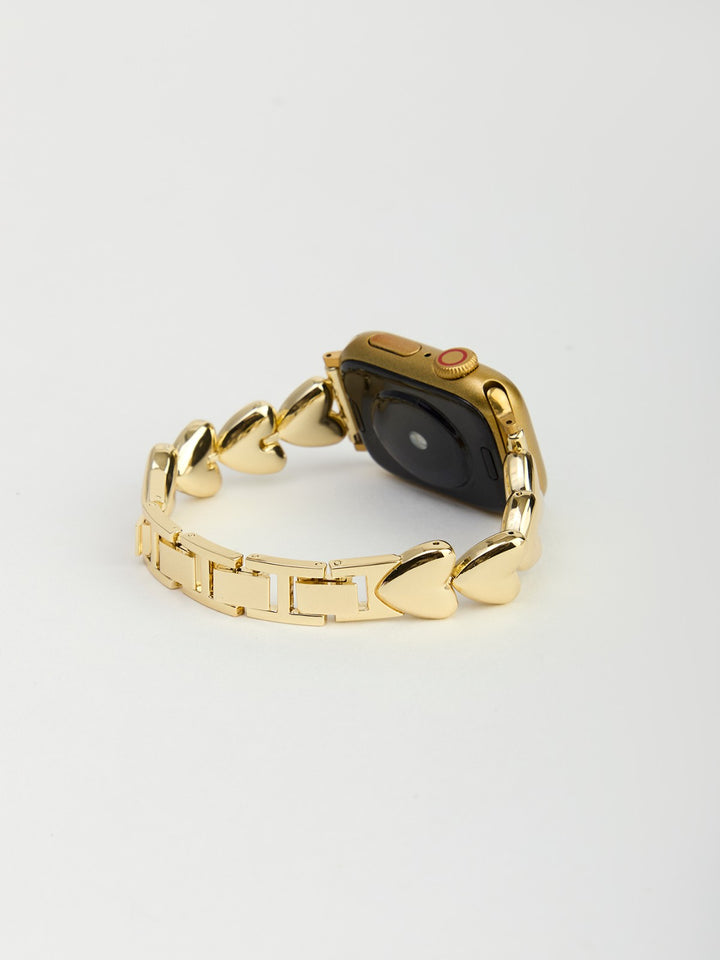 Heart Chain Apple Watch Band - Gold