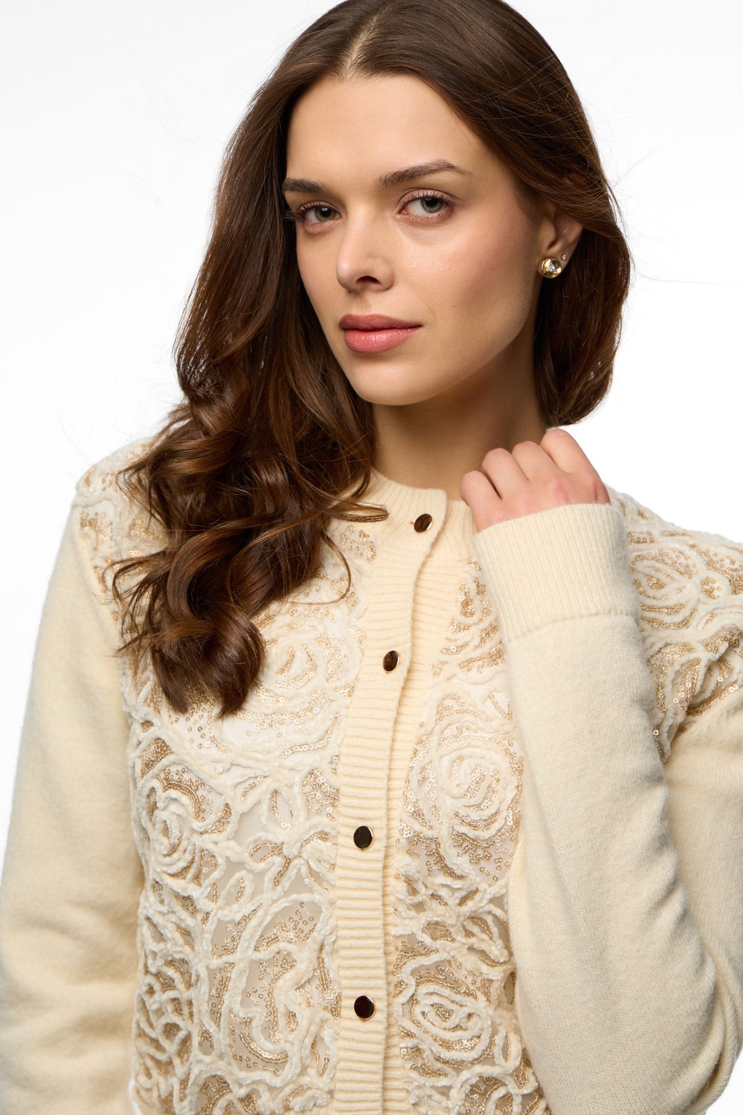 Floral Sketch Lace Cardigan