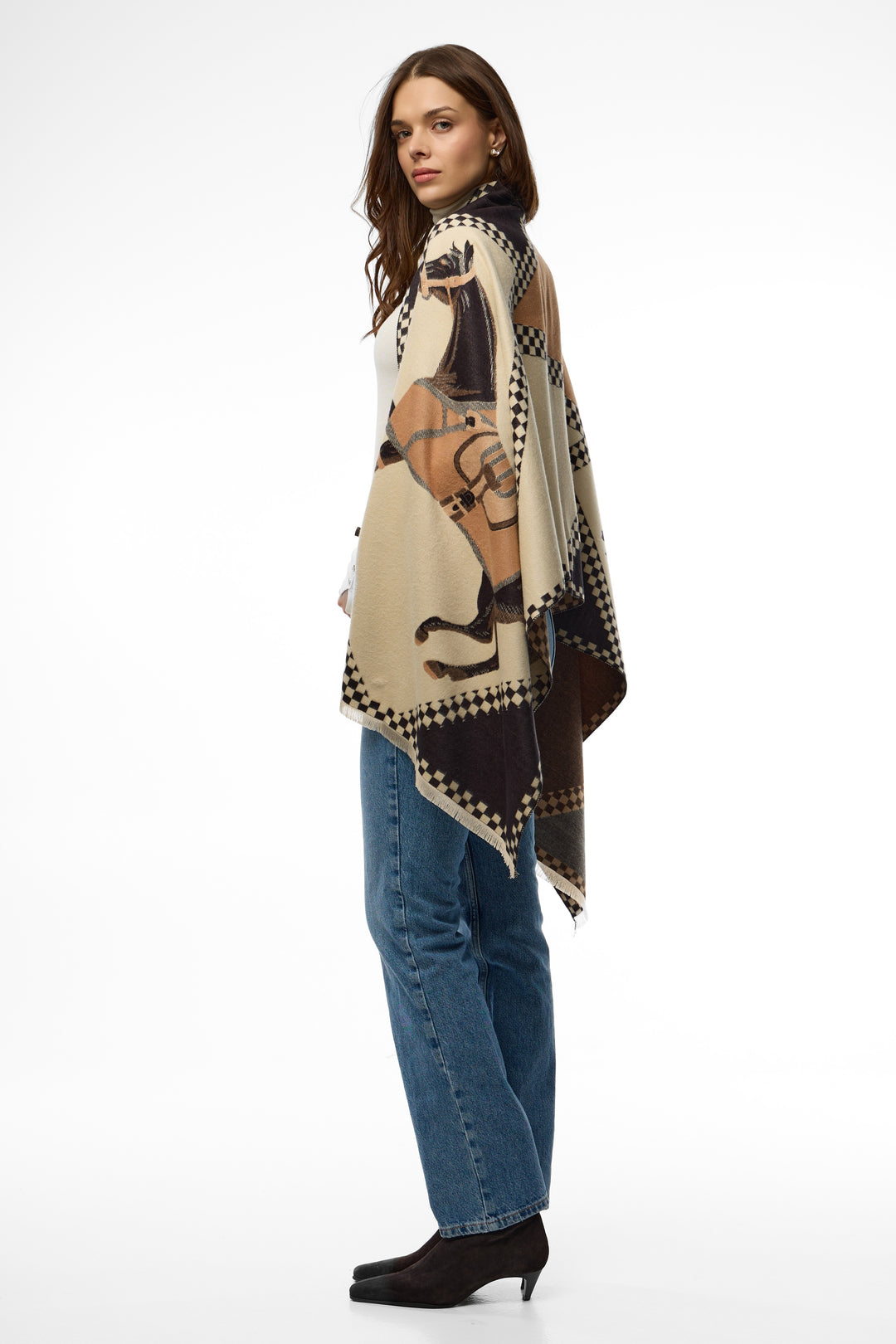 Checkered Equestrian Scarf