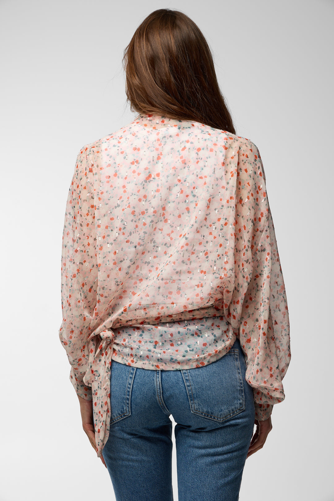 Tie Front Flora Kimono