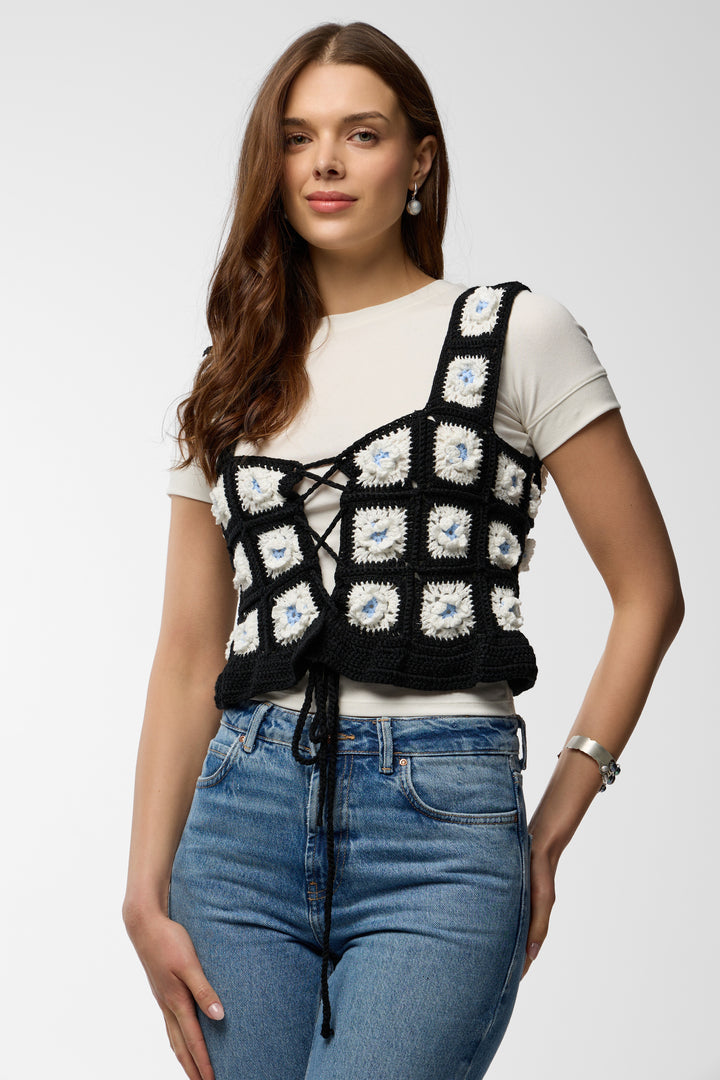 Granny Square Crochet Top