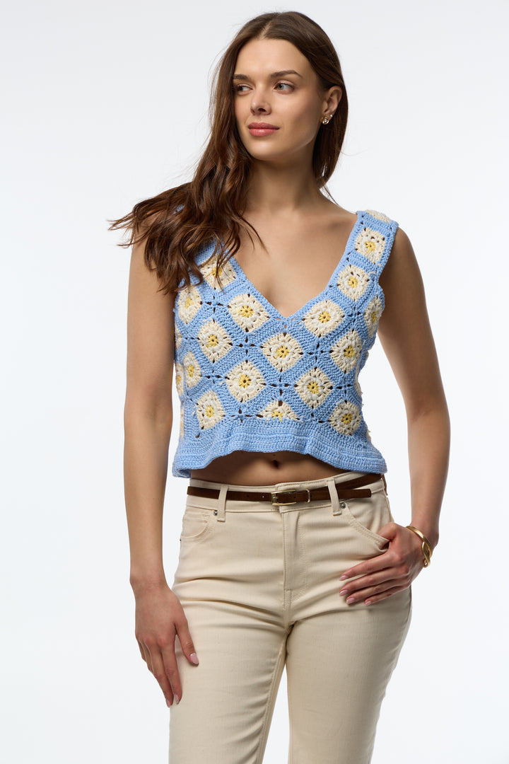 Granny Square Crochet Top