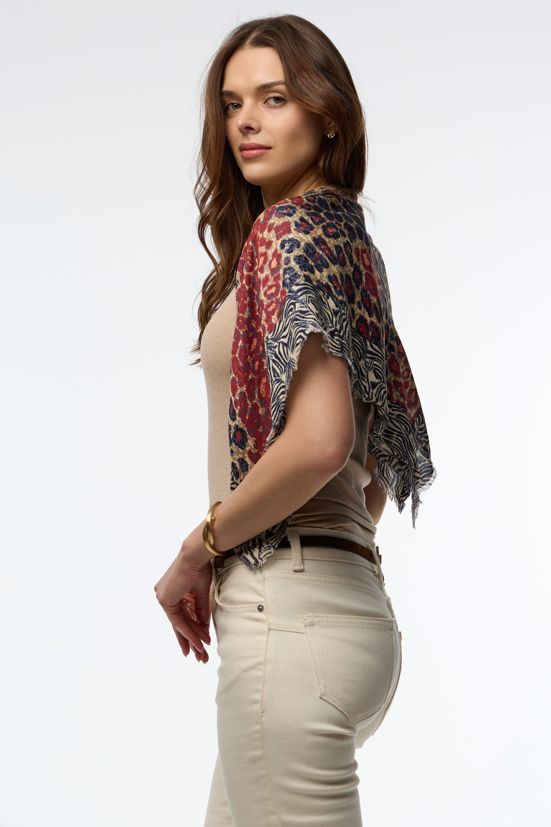 Mixed Animal Print Bandana