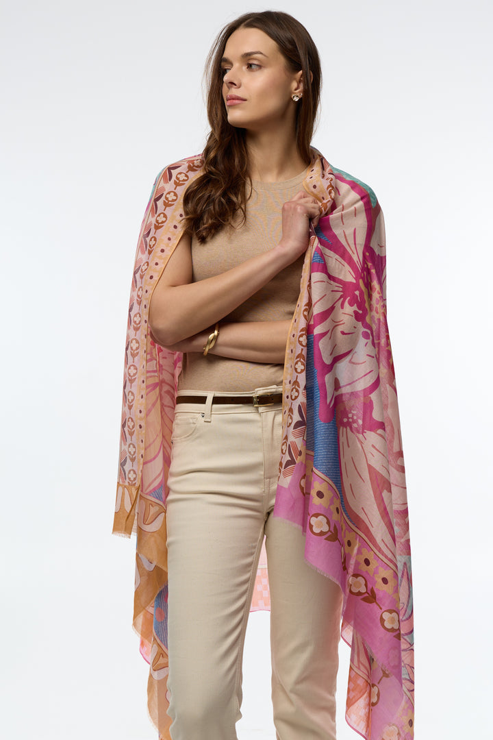 Floral Haze Printed Scarf