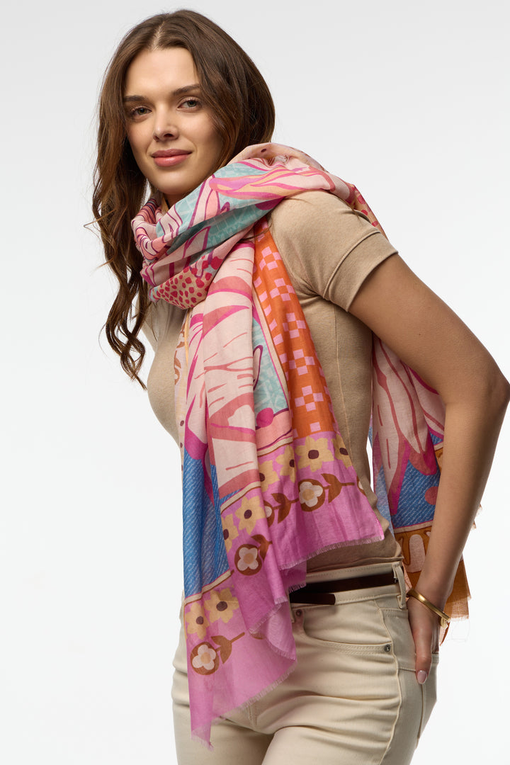 Floral Haze Printed Scarf