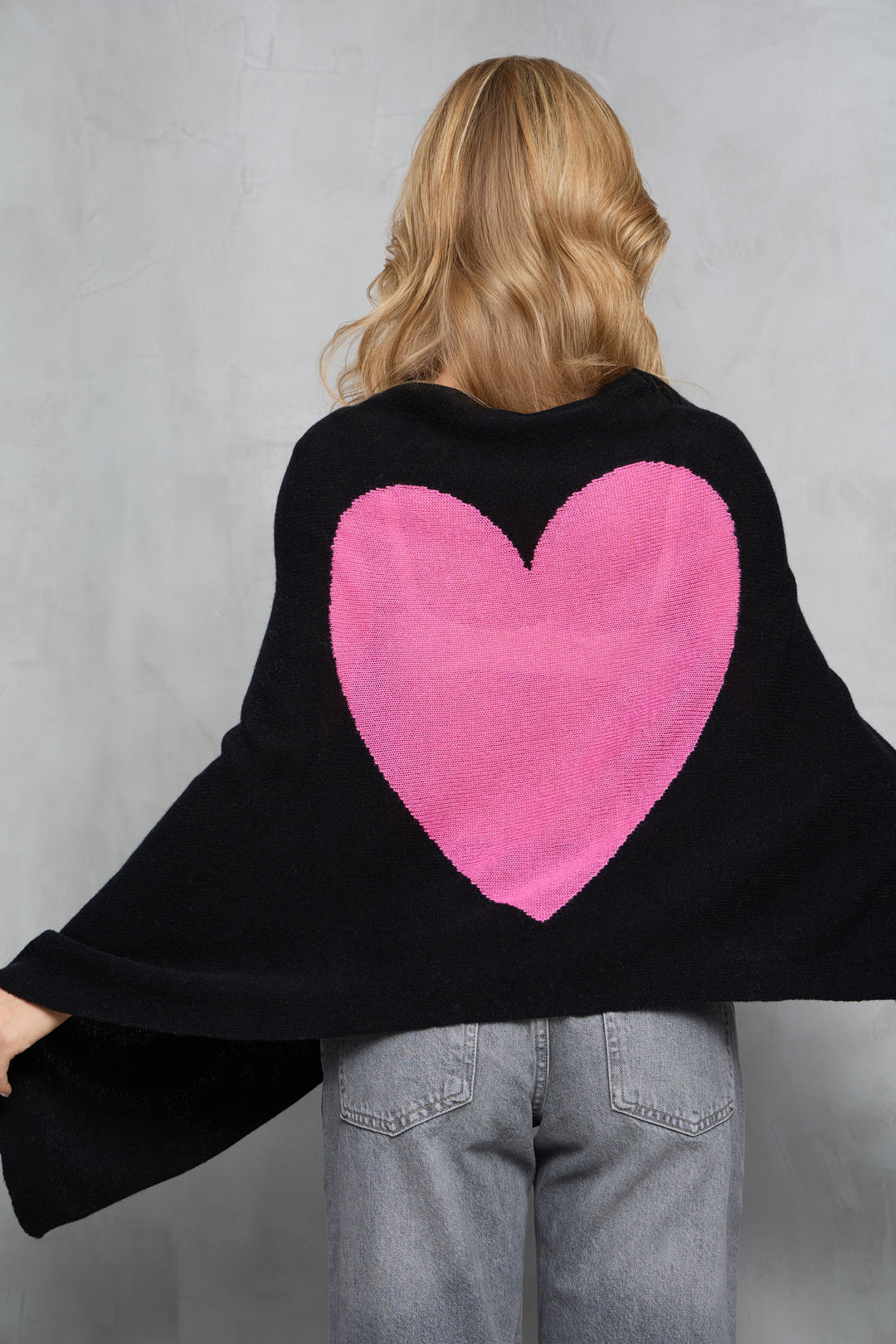 Heart Cashmere and Silk Poncho