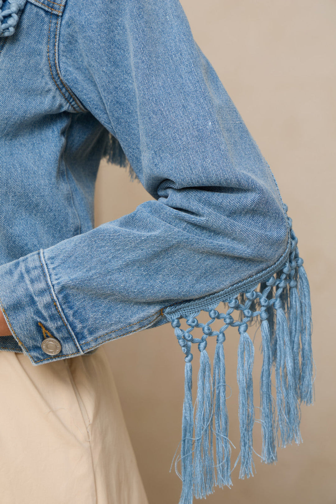 Woven Pocket Denim Jacket