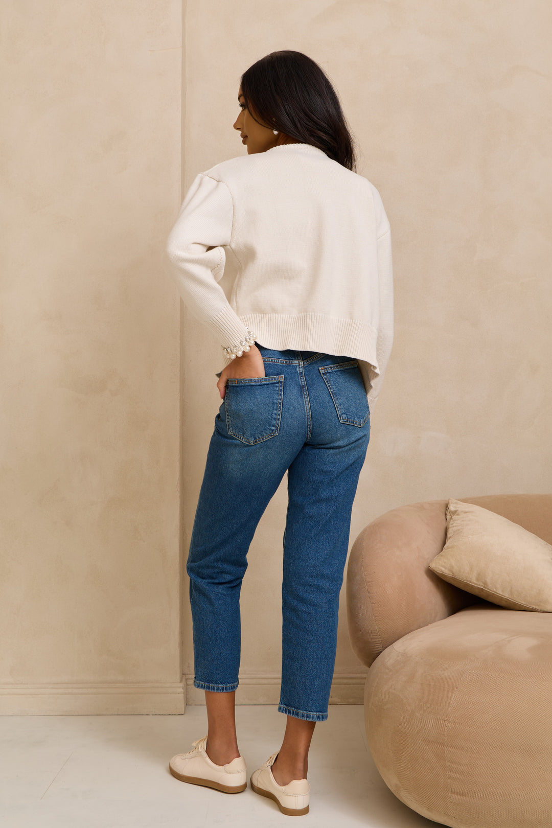 Pearl & Crystal Trim Cardigan