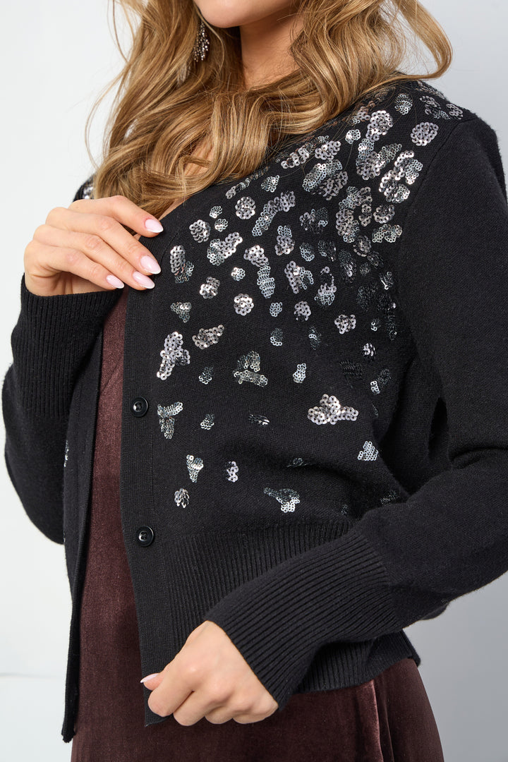 Deco Drip Sparkle Cardigan