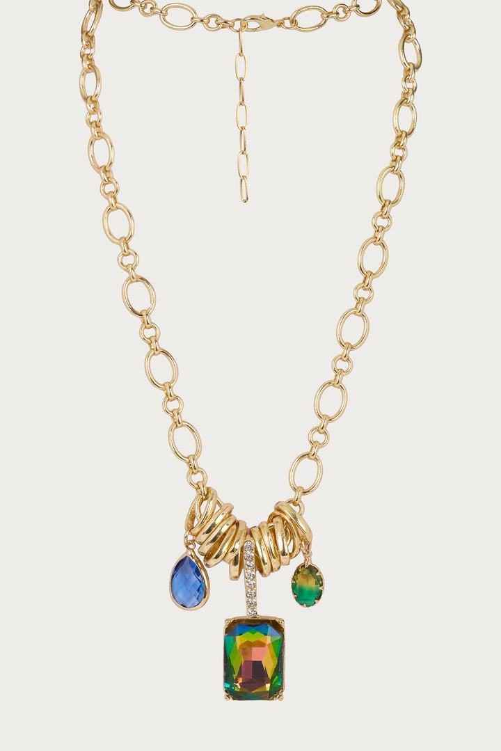 Jewel Charm Link Necklace