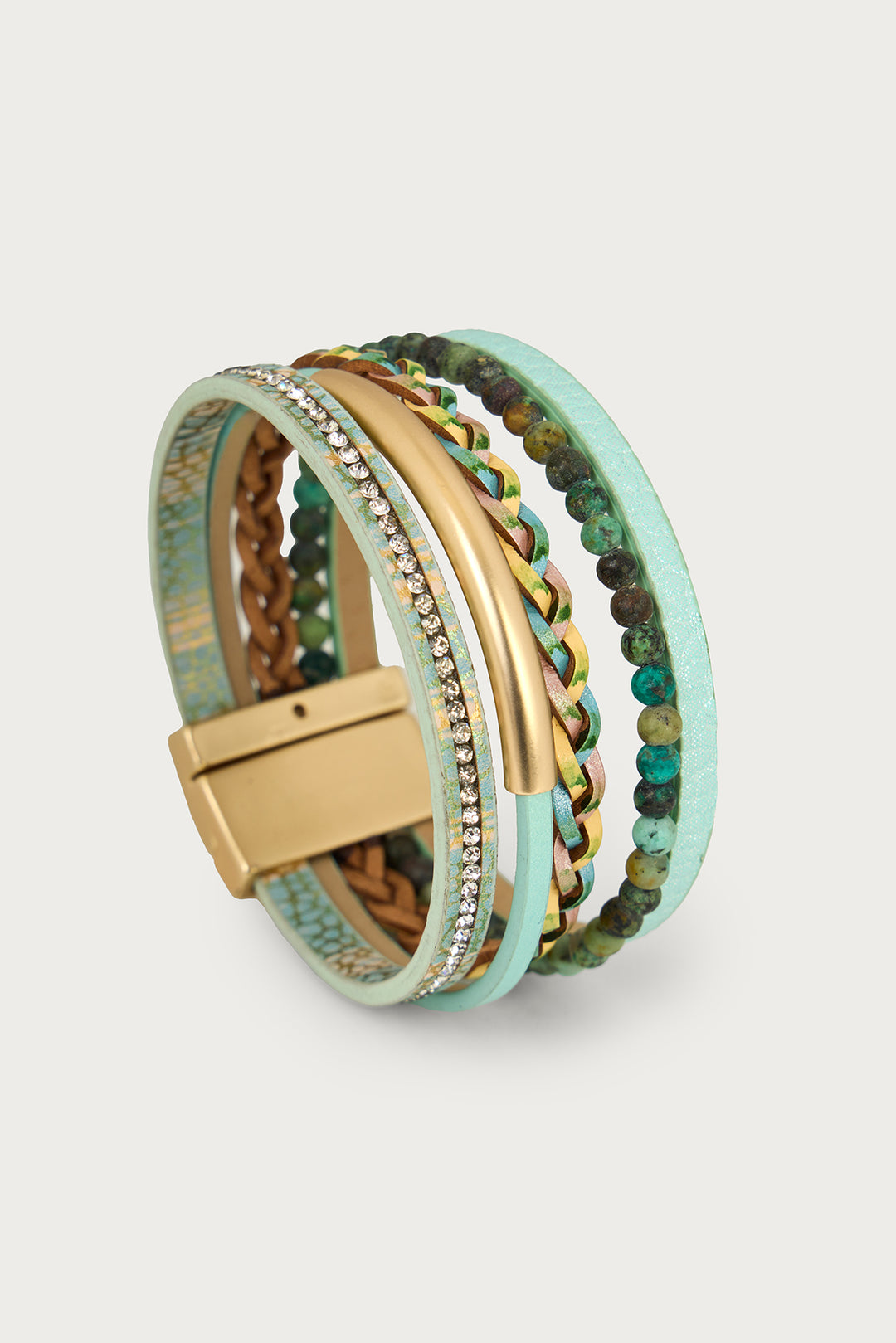 Braided Boho Leather Bracelet