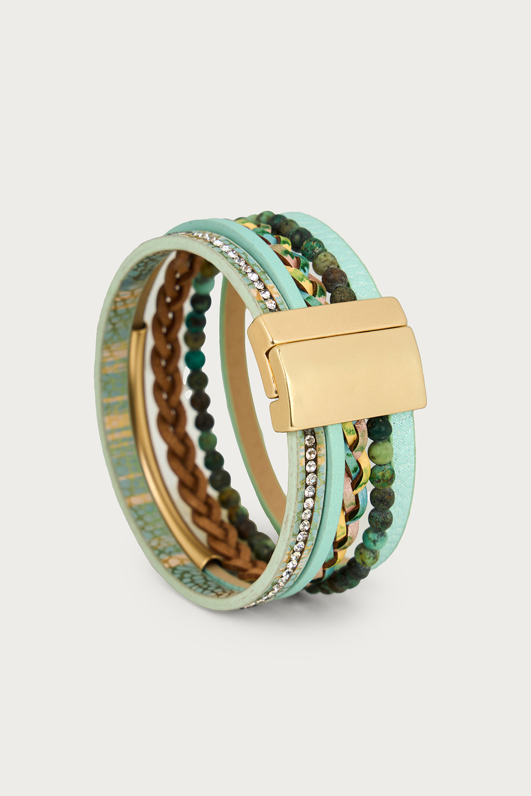 Braided Boho Leather Bracelet