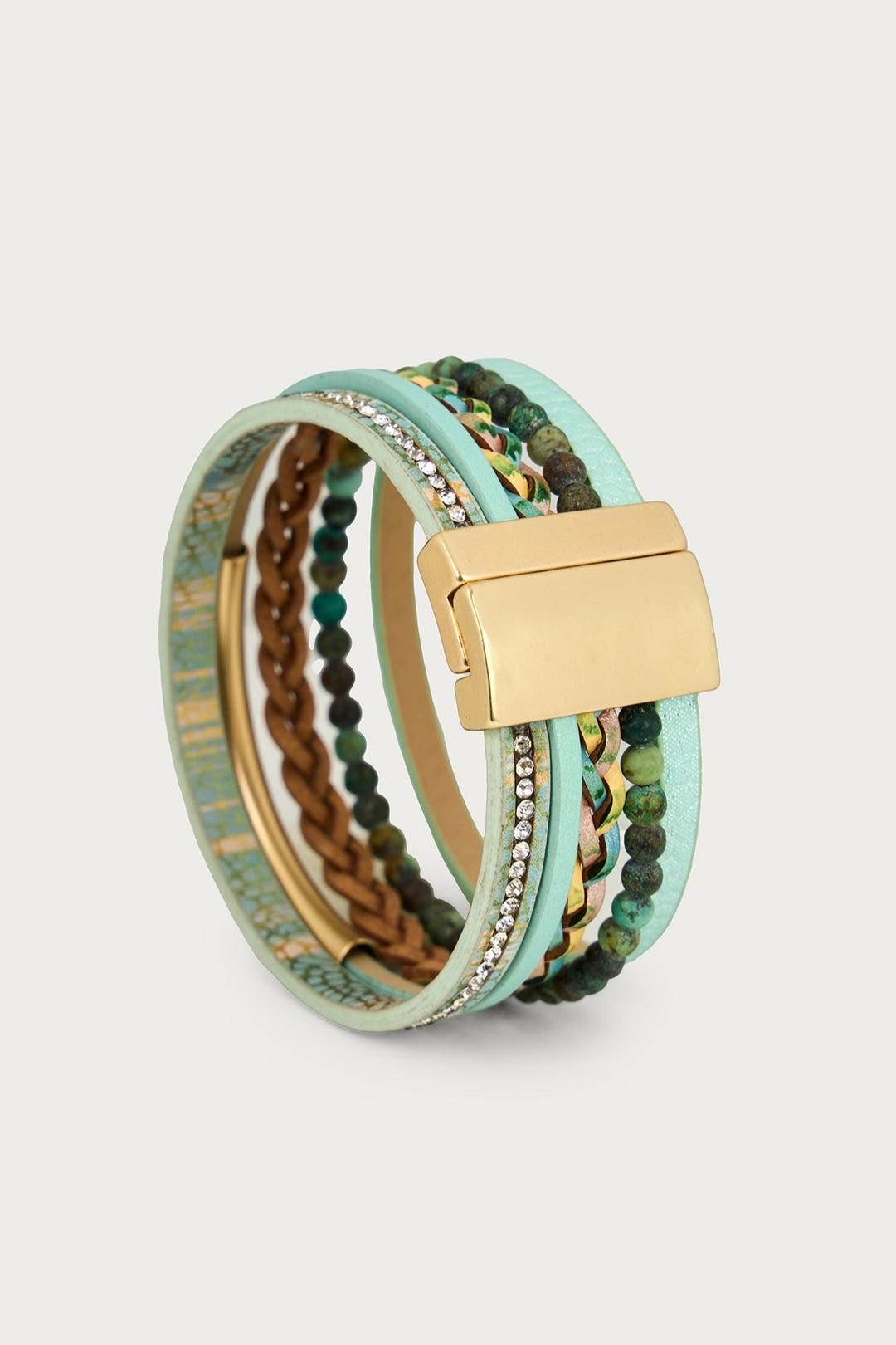 Coastal Sage Layered Bracelet