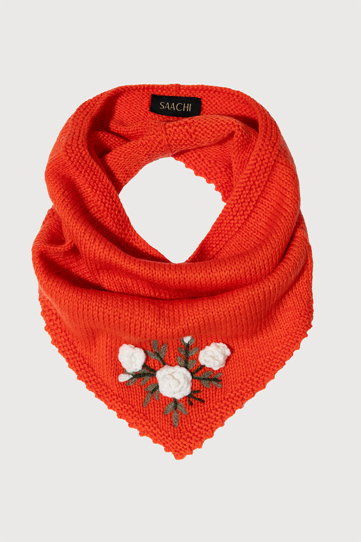 Floral Embroidered Snood